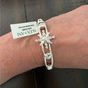 Alex and Ani Silver Snowflake Bracelet